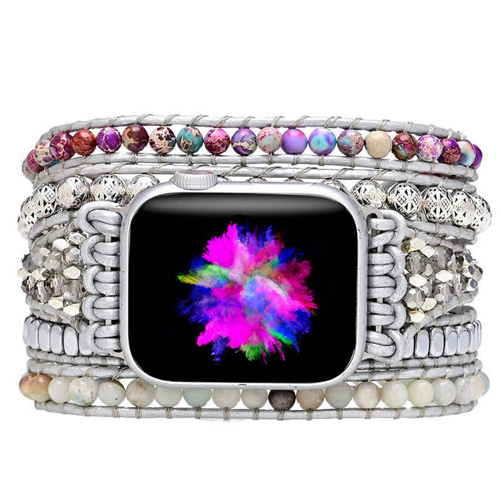 Bracelet enveloppant pour Apple Watch Olivenorma Emperor Stone