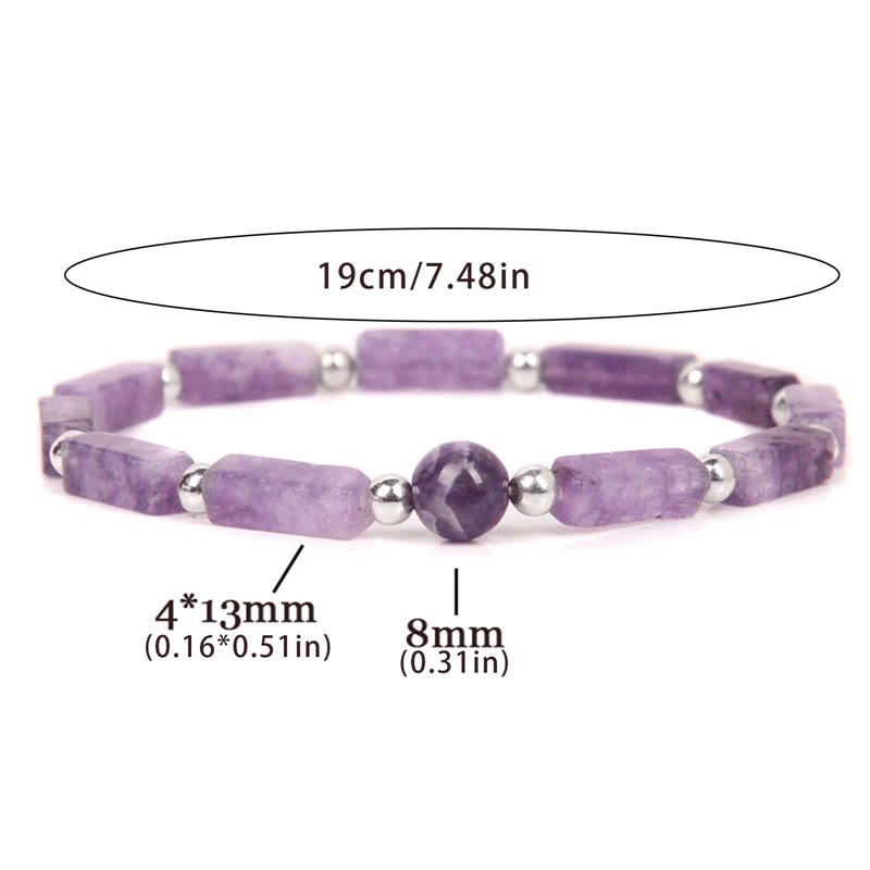 Bracelet amincissant purifiant pour le corps en améthyste naturelle Olivenorma