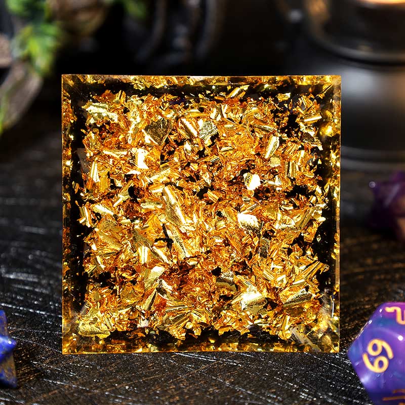 Boule d'améthyste Olivenorma Gravier d'obsidienne Zodiac Cancer Orgone Pyramide