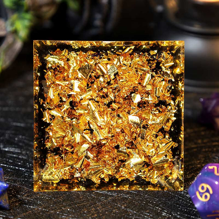 Boule d'améthyste Olivenorma Gravier d'obsidienne Zodiac Cancer Orgone Pyramide