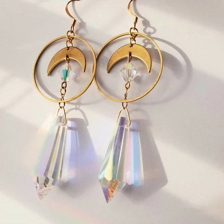 Boucles d'oreilles bohèmes en cristal naturel Olivenorma