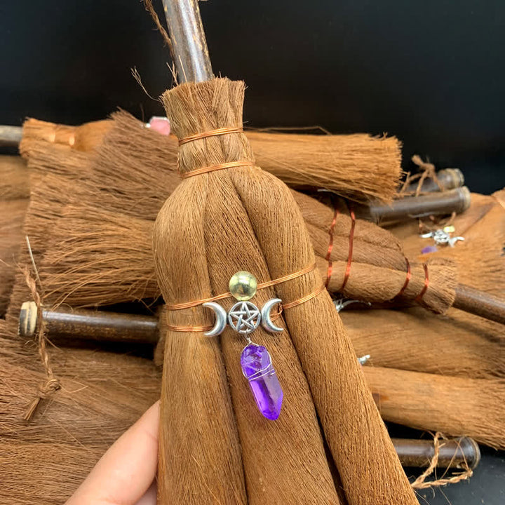 Balai de paille en cristal en forme d'étoile