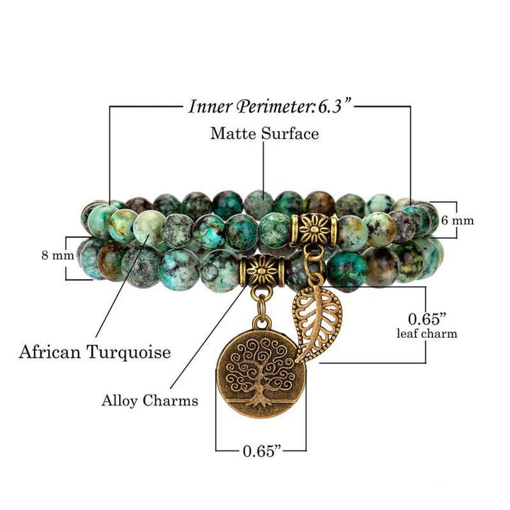 Bracelet de transformation en turquoise africaine