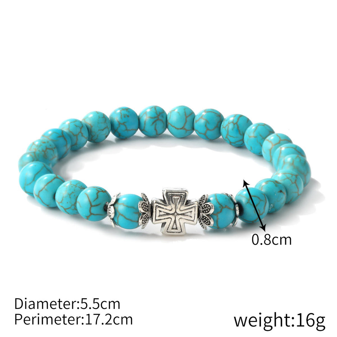Bracelet turquoise contre le mauvais œil Olivenorma « Protection éternelle »