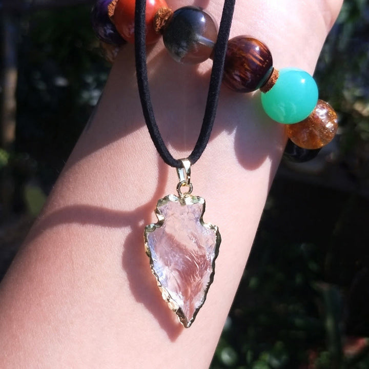 Pendentif en forme d'étoile carré en cristal blanc naturel Olivenorma