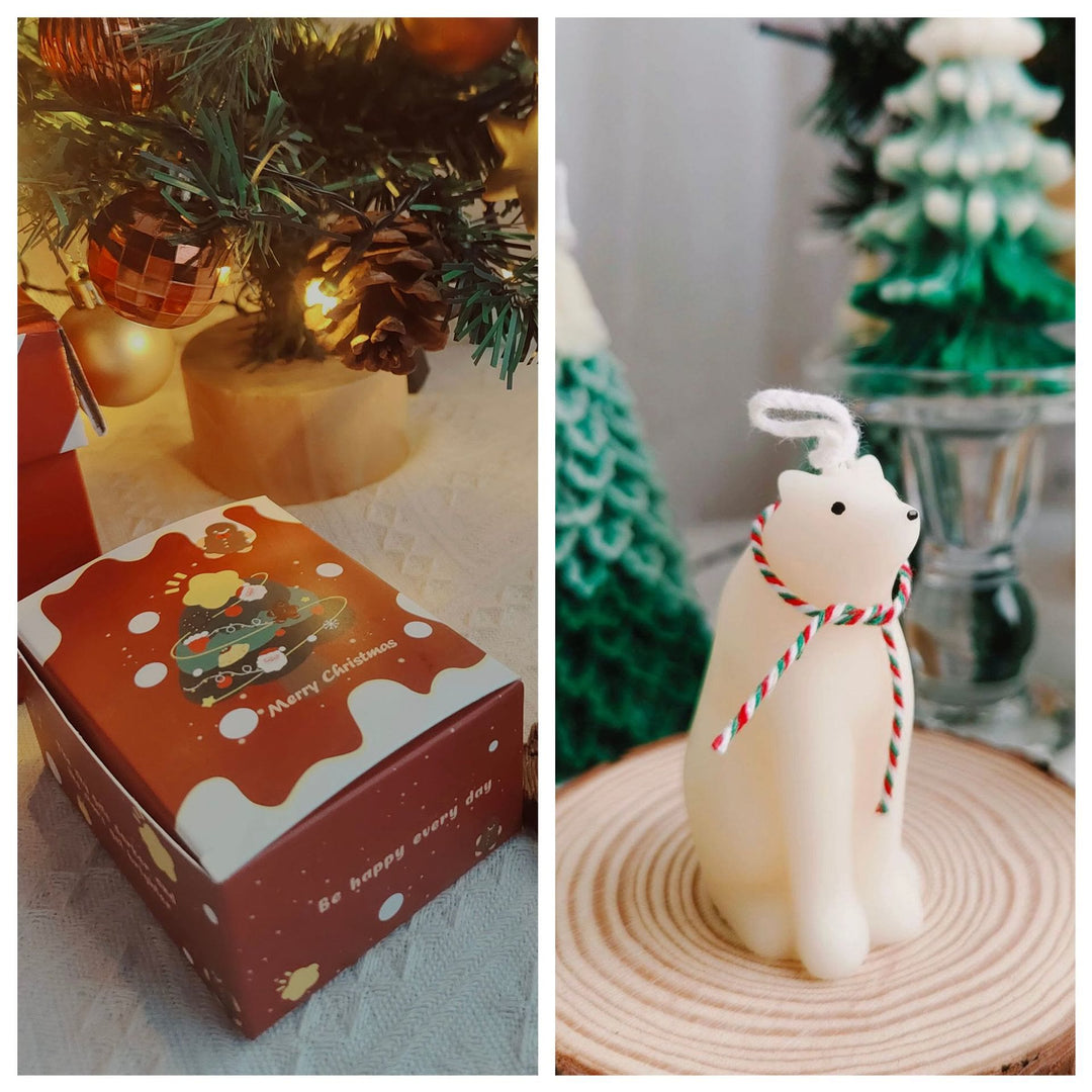 Bougie modèle biscuit gâteau de Noël Olivenorma