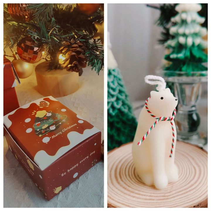 Bougie modèle biscuit gâteau de Noël Olivenorma