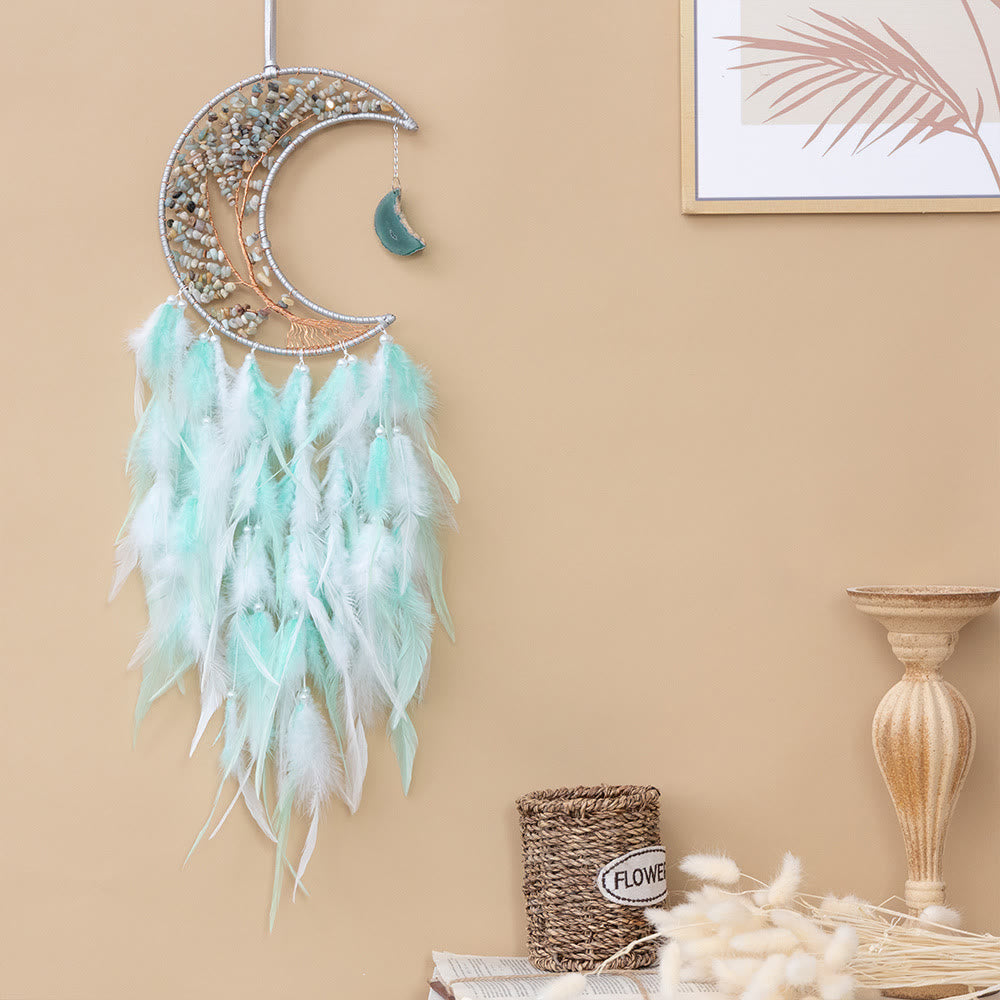 Arbre de vie tissé en gravier naturel Olivenorma Attrape-rêves lunaire