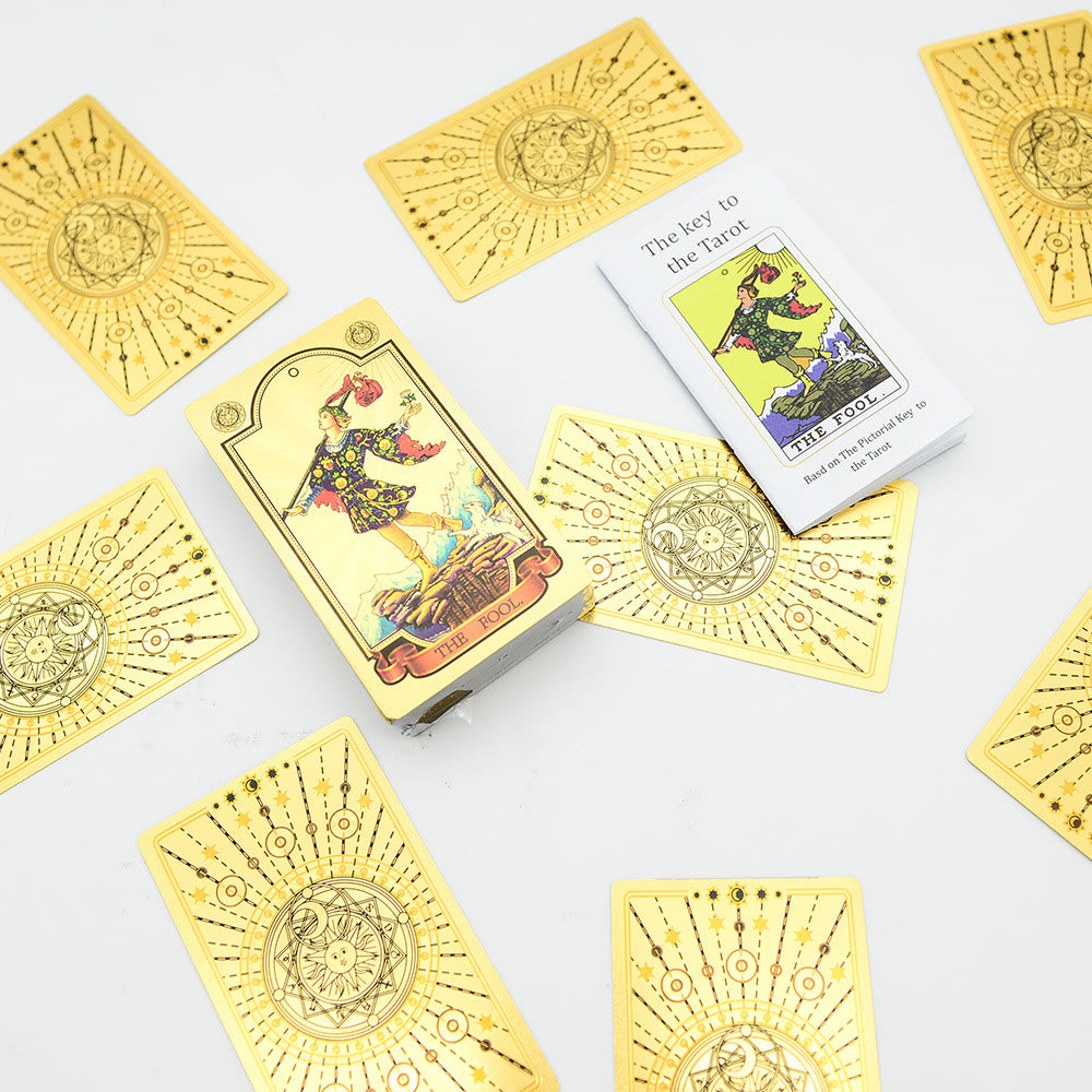 Cartes de tarot Soleil et Lune Olivenorma 80ps "Le Fou" Waite