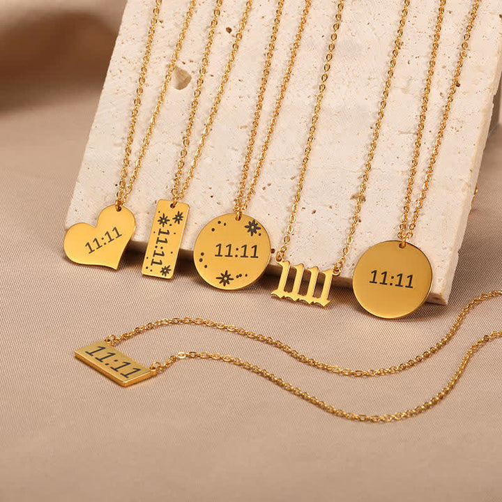Collier porte-bonheur numéro angélique Olivenorma 11:11