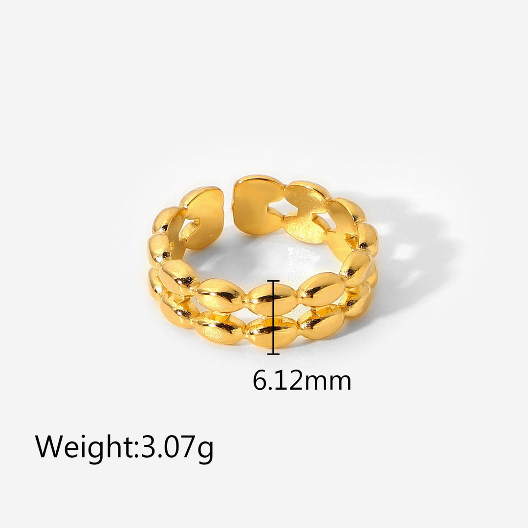 Ensemble de bagues ouvertes en malachite naturelle verte et ou Olivenorma