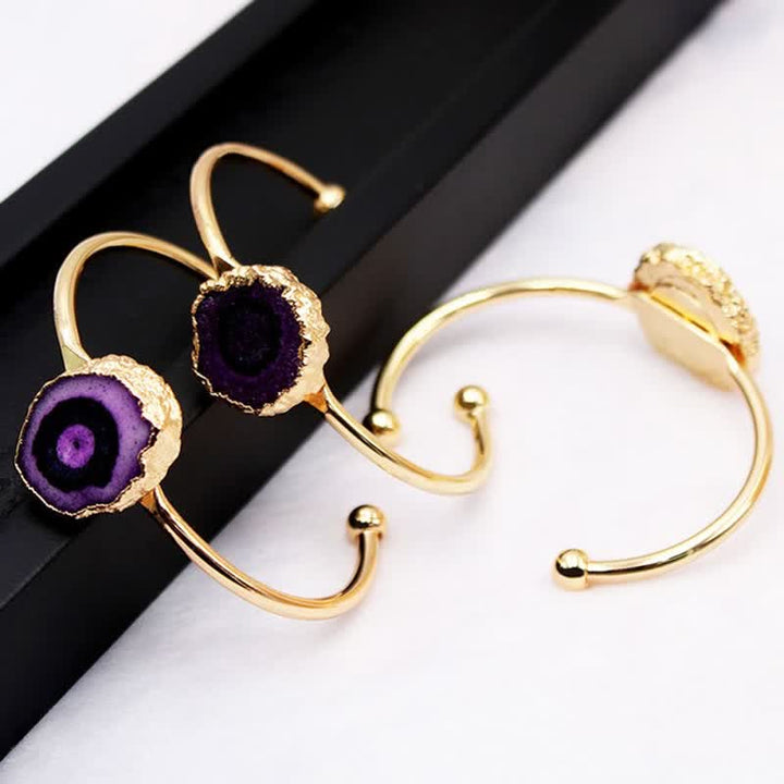 Bracelet en pierres précieuses naturelles avec tournesol irrégulier