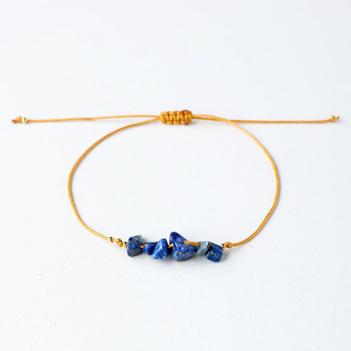 Bracelet tressé en pierres précieuses irrégulières Olivenorma « Les souhaits de guérison de la nature »