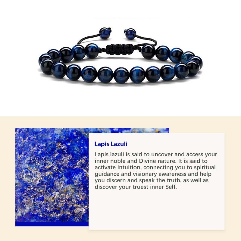 Bracelet de guérison en pierre de cristal naturel