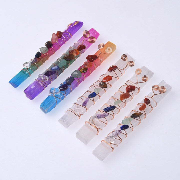 Baguettes de cristal en plâtre marocain Olivenorma Chakra