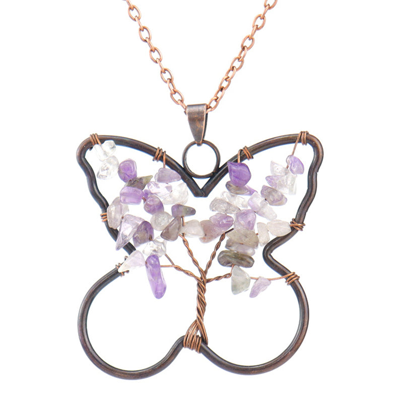 Collier de guérison Chakra Papillon