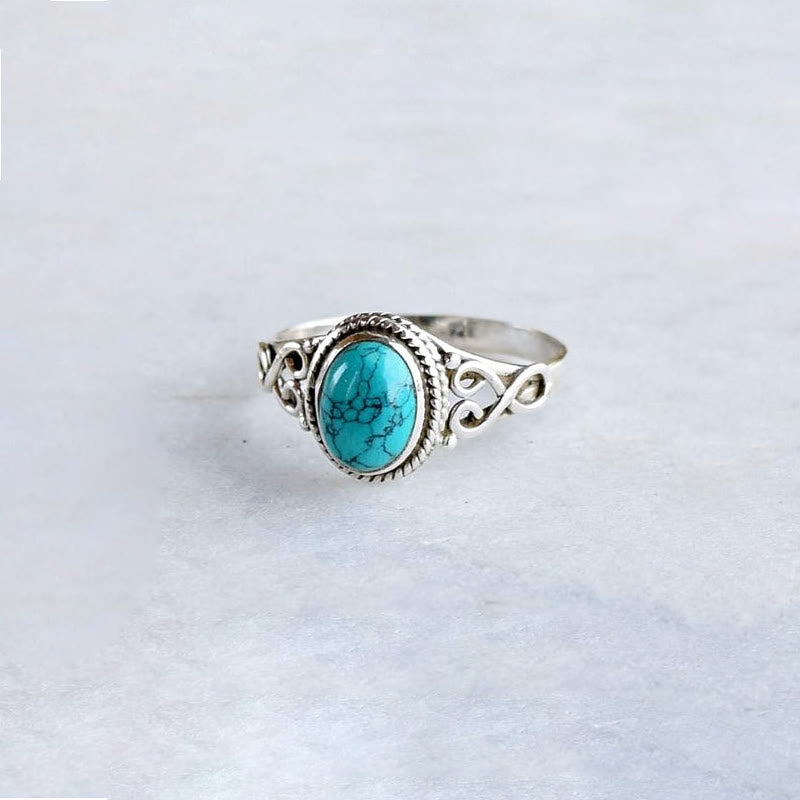 Bague Olivenorma en turquoise verte