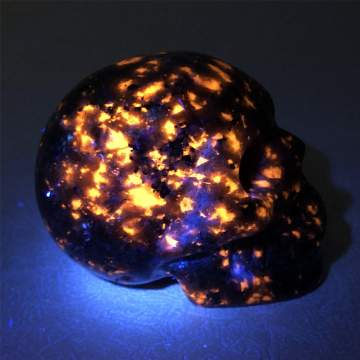 Décoration de crâne en cristal Yooperlite Olivenorma