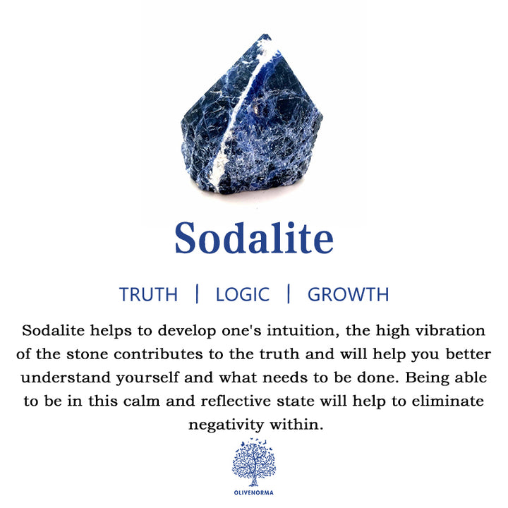 Sodalite Olivenorma Pierre apaisante pour le pouce