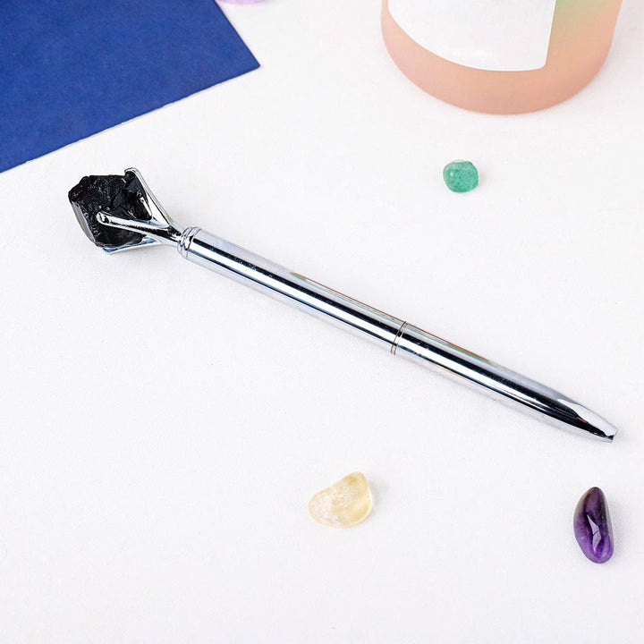 Stylo de manifestation de pierre brute Olivenorma Décoration de pierres précieuses