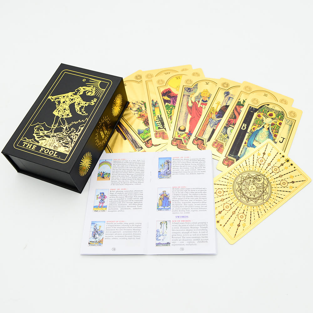 Cartes de tarot Soleil et Lune Olivenorma 80ps "Le Fou" Waite