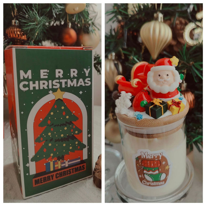 Bougie décorative de Noël du Père Noël Olivenorma