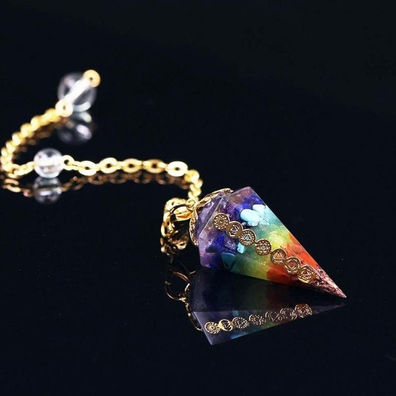 Pendule de divination Olivenorma Chakra Orgone