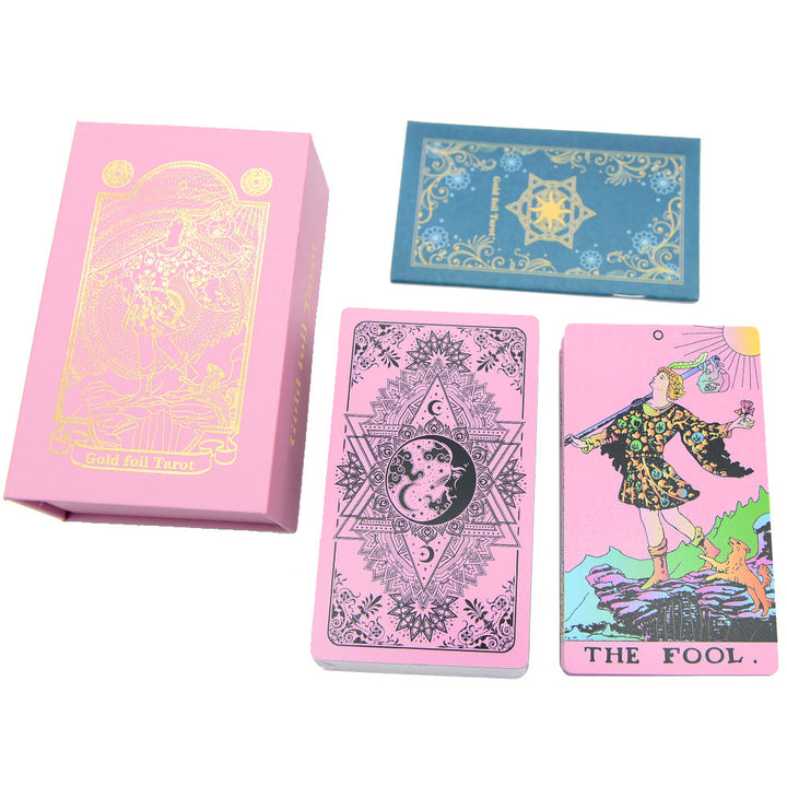 Cartes de tarot en plastique PVC imperméables roses Olivenorma 78ps