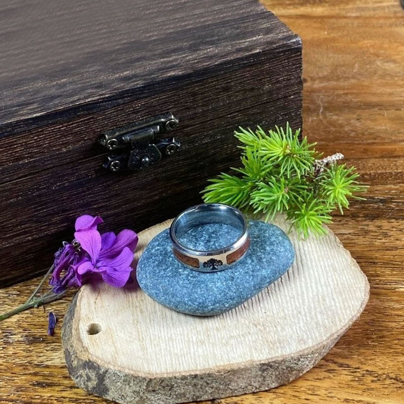 Bague Yggdrasil - acier inoxydable