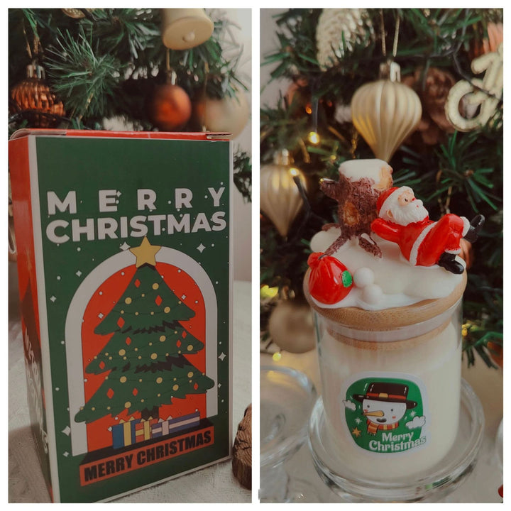 Bougie décorative de Noël du Père Noël Olivenorma