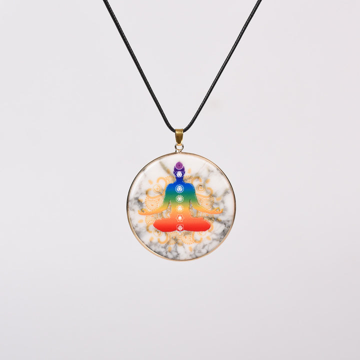Collier Arbre de Vie en Cristal Hamsa Chakra Olivenorma