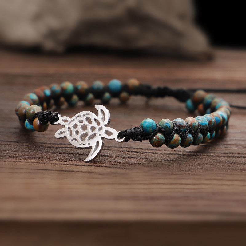 Bracelet Tortue en Pierre Naturelle