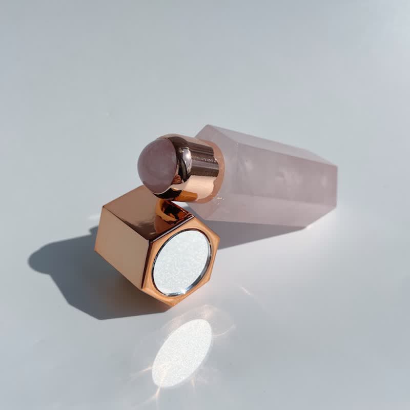 Baguettes de cristal d'huile essentielle énergétique en quartz rose olivenorma