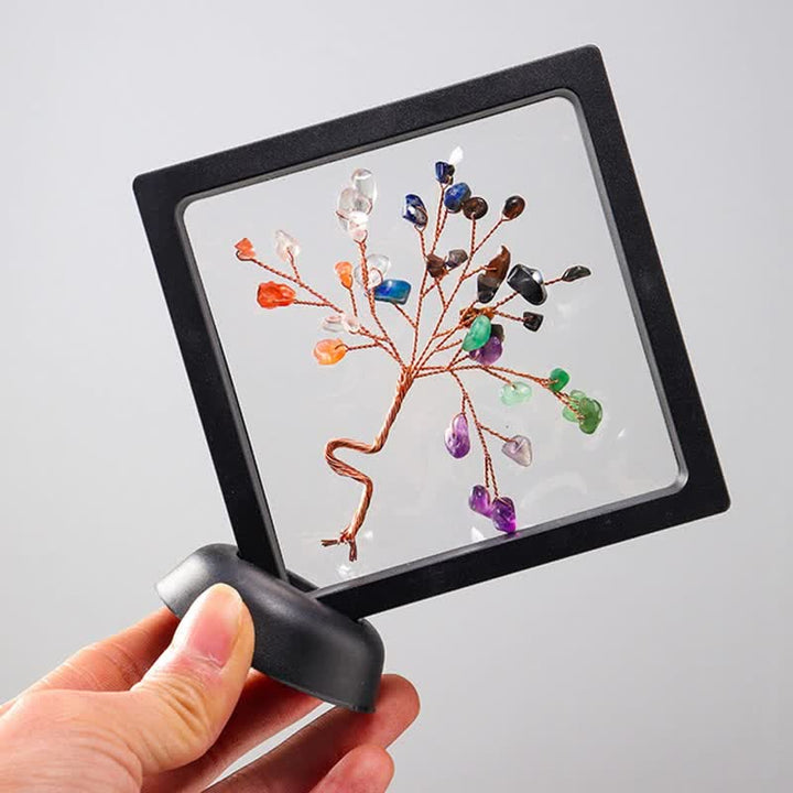 Décoration d'arbre porte-bonheur en cristal de chakra Olivenorma