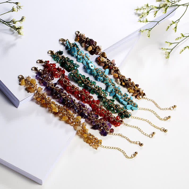 Bracelet en cristaux d'Austrain avec pierres