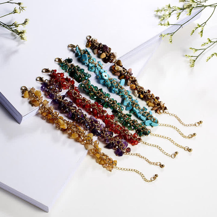 Bracelet en cristaux d'Austrain avec pierres