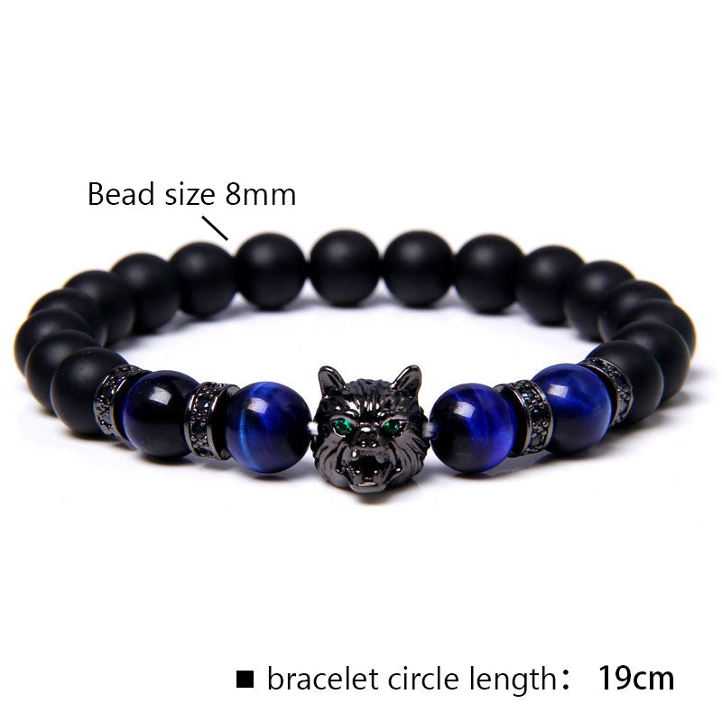 Bracelet Loup Lapis Lazuli Olivenorma