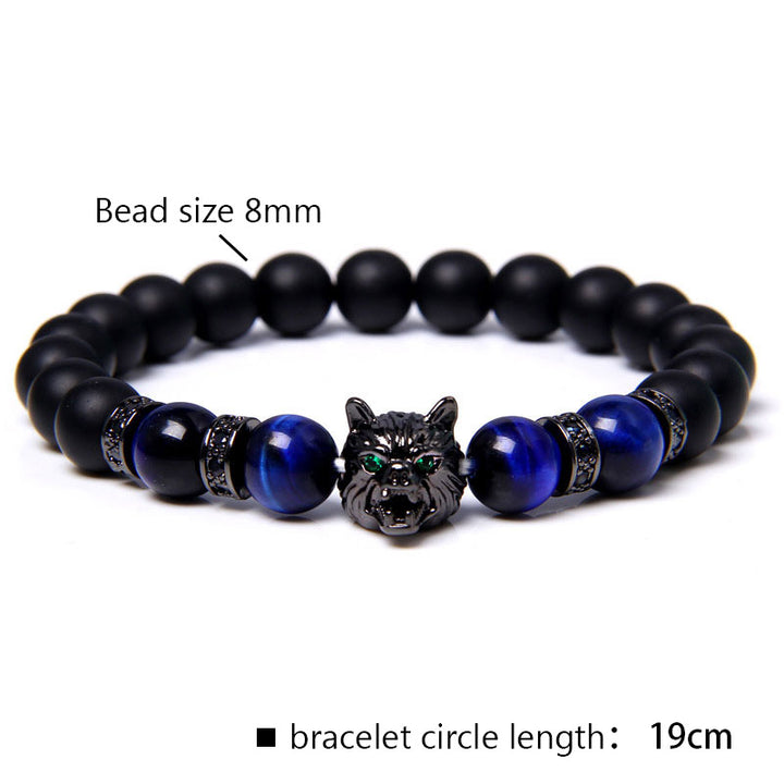 Bracelet Loup Lapis Lazuli Olivenorma