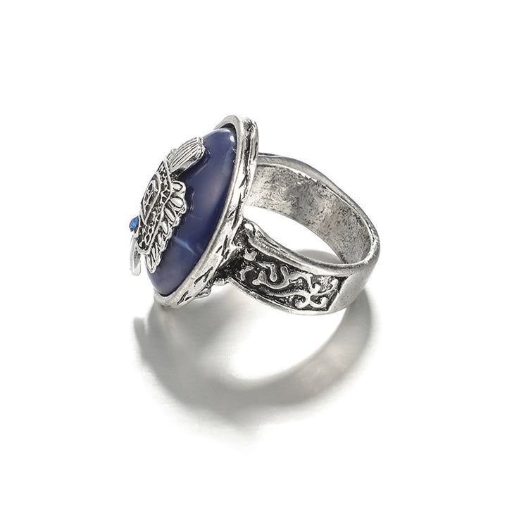 Bague Punk en Lapis Lazuli