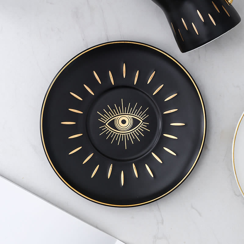 Plateau de rangement pour bijoux en céramique Olivenorma Evil Eye