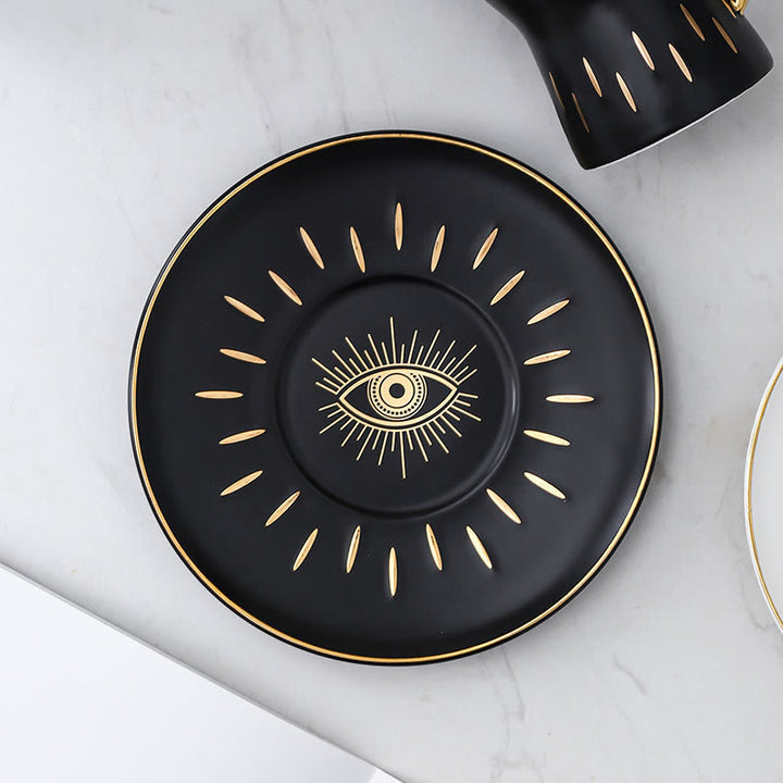 Plateau de rangement pour bijoux en céramique Olivenorma Evil Eye