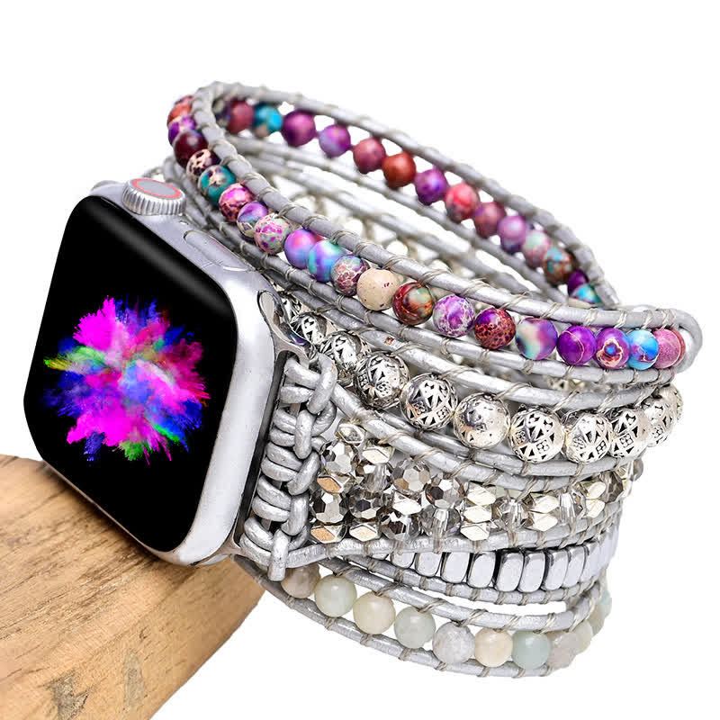 Bracelet enveloppant pour Apple Watch Olivenorma Emperor Stone