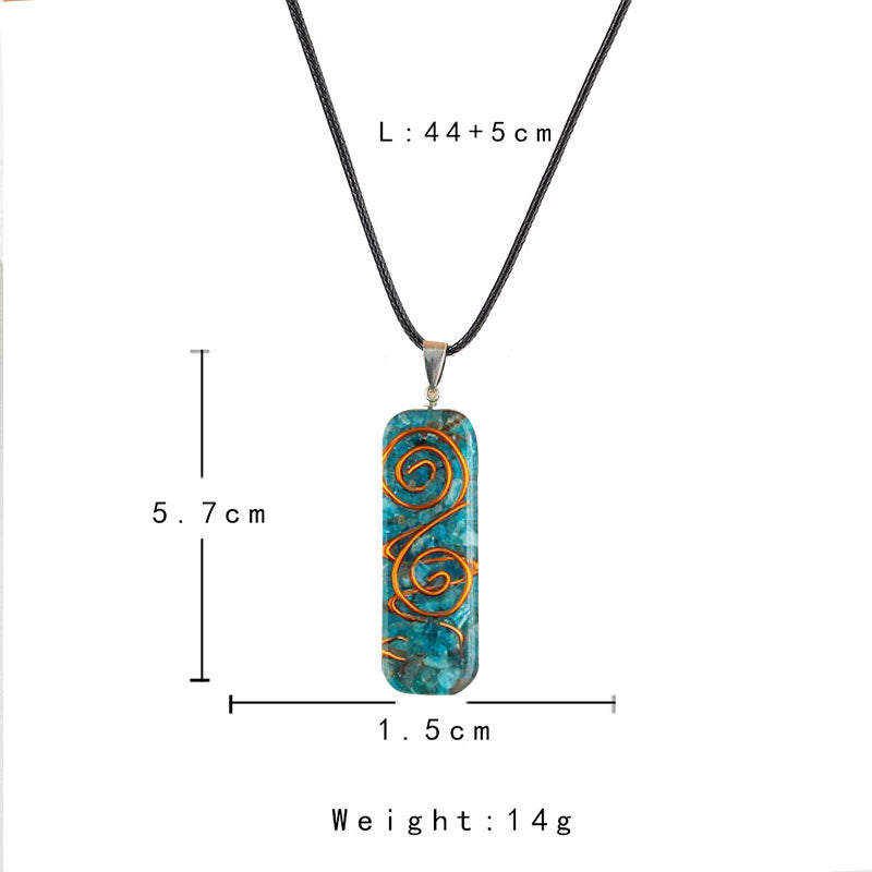 Collier de guérison en cyanite Olivenorma