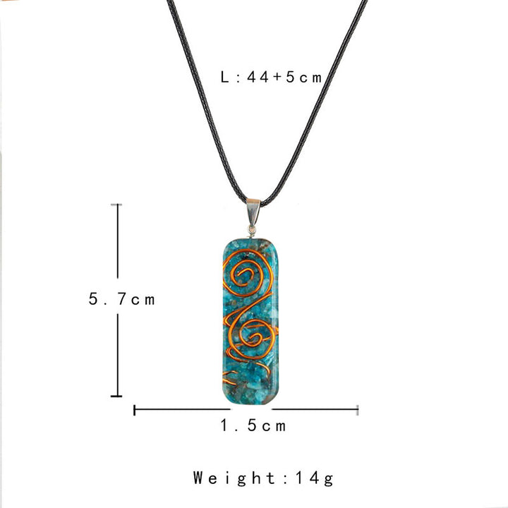 Collier de guérison en cyanite Olivenorma