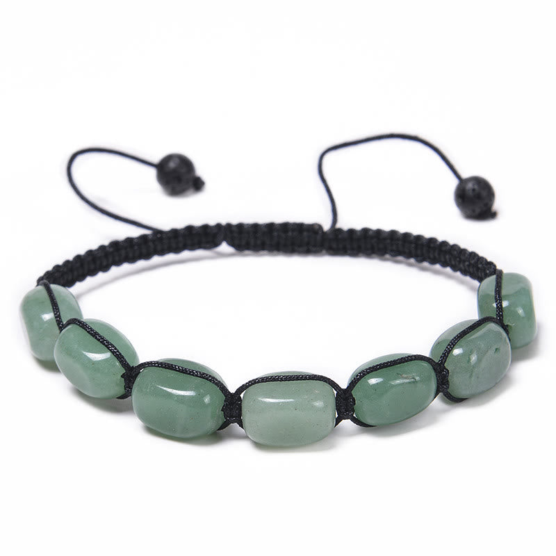 Bracelet tressé pour homme avec perles en cristal et pierres précieuses des 7 chakras Olivenorma