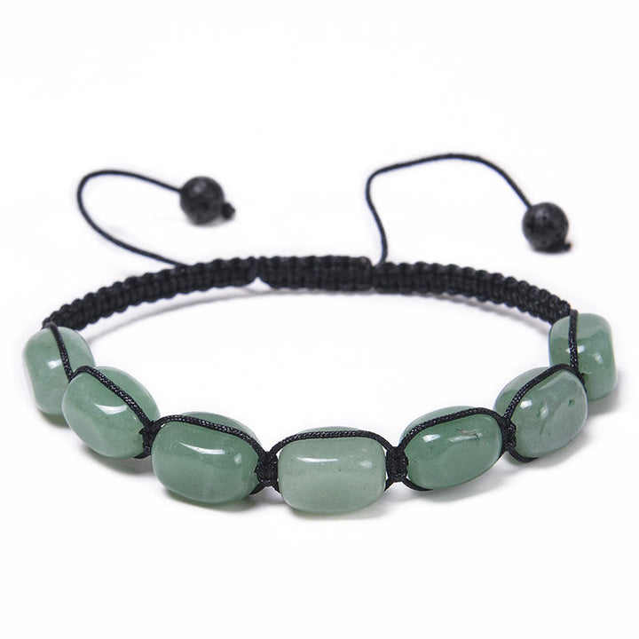 Bracelet tressé pour homme avec perles en cristal et pierres précieuses des 7 chakras Olivenorma