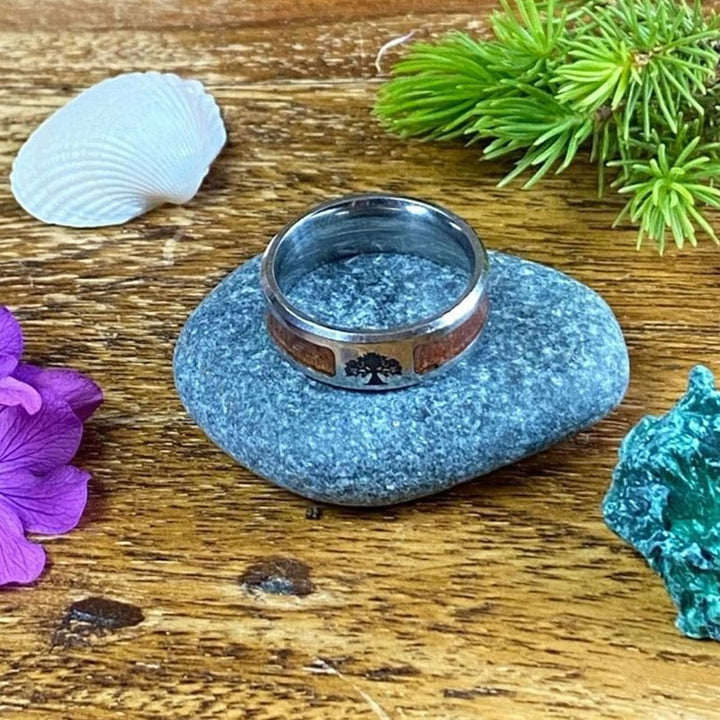 Bague Yggdrasil - acier inoxydable