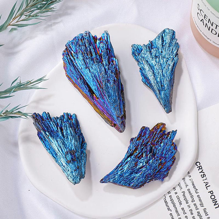 Couleur de placage Olivenorma Tourmaline noire Pierre naturelle bleu paon