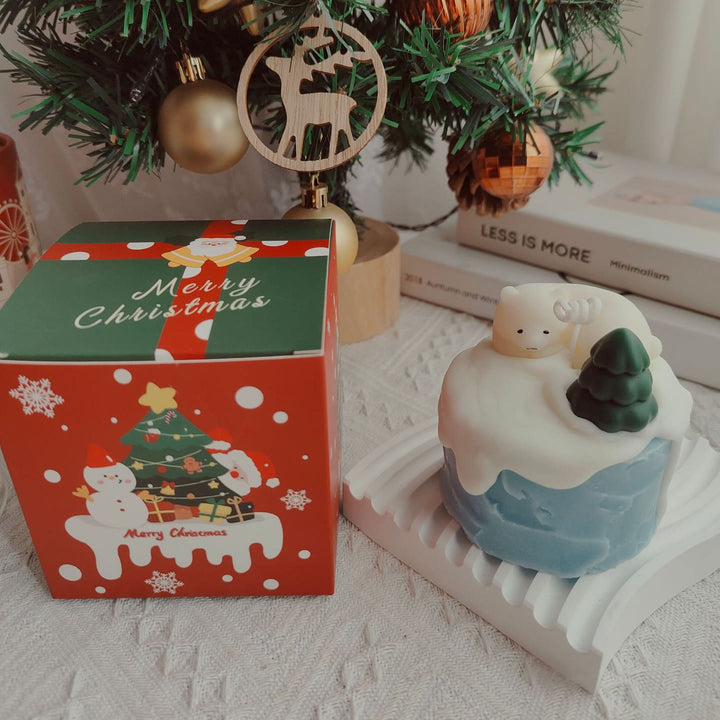 Bougie modèle biscuit gâteau de Noël Olivenorma