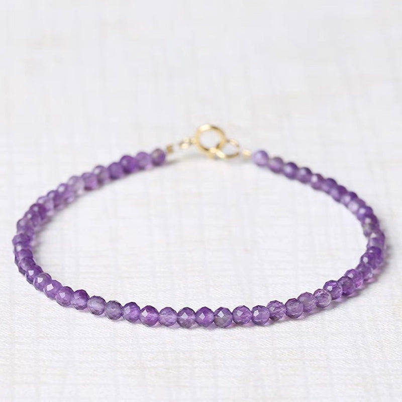 Bracelet de guérison en améthyste d'Uruguay Olivenorma Purple Sunset